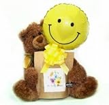 Thinking Of You Berkly Gund Bear w/Baloon & flower packet