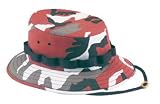 Red Camouflage Kids Jungle Hats