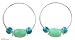 Aventurine earrings, 'Circle of Love' 2.2 W 2.4 L