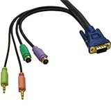 Cables To Go 6FT CABLE EXT 5-IN-1-VGA 2PS/2 SPKR & MIC M/F ( 29629 )