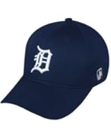 MLB ADULT Detroit TIGERS Home Blue Hat Cap Adjustable Velcro TWILL