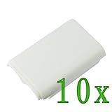 GTMax 10x White Battery Cover for Microsoft Xbox 360 Controller