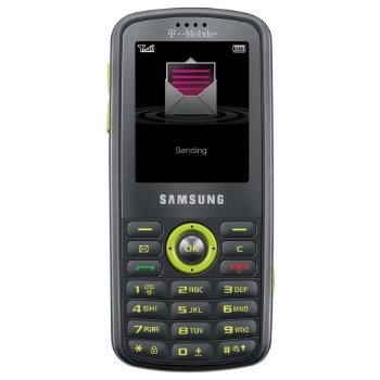 Samsung Gravity T456/T459 Unlocked Phone with QWERTY Keyboard, 1.3 MP Camera, Bluetooth and Music Player - No Warranty - Gray/Lime
