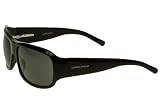 Giorgio Armani - Giorgio Armani Sunglasses 334/S, Wrap, Glossy Black Frame/ Gray Lenses