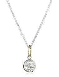 Mizuki Petite Silver and Diamond Evil Eye Necklace, 16"