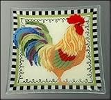 Peggy Karr Chanticleer Square Dinner Plate 10-in.