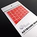 TopCase RED Keyboard Silicone Cover Skin for Macbook AIR 11
