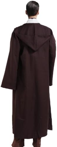 Star Wars Hooded Jedi Robe Brown and White Costume (Men-S)