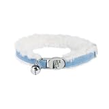 Pet Supplies : Bonded Sherpa Cat Collar Collection - Blue