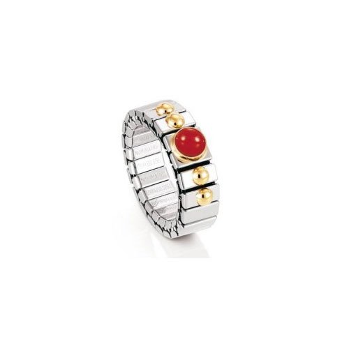 Nomination Damen-Ring Klein Mit 1 in Koralle Ring gr&ouml;&szlig;e variabel 040101/011 Preisvergleich
