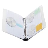 INNOVERA Two-Sided Disc Pages with Index Cards for Three-Ring Binder, Clear, 10 per Pack