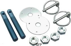 Allstar | 18501 | Aluminum Hood Pin Kit Red