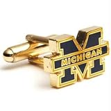 Michigan Wolverines NCAA Logo'd Executive Cufflinks w/ Jewelry Box by Cuff Links