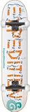 Expedition Nicotine White Skateboard - 7.75 w/Thunders & Spitfires