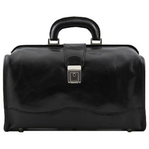  Tuscany Leather - Malette médecin cuir - Noir - Homme