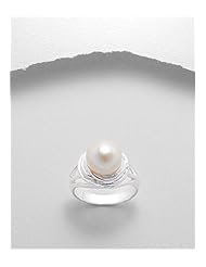 Fresh Water Pearls Ring In 92.5 Sterling Silver