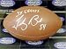 Tedy Bruschi autographed football (New England Patriots) inscribed 