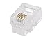 Monoprice RJ11 6P4C Plug Round Stranded 50-Piece/Bag (107315)