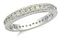 Cubic Zirconia Eternity Wedding Band