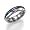 Rainbow rings - Rounded Titanium Ring, Rainbow Cutout