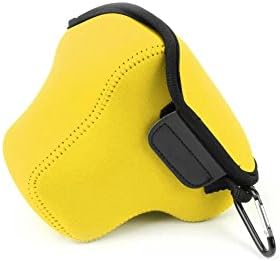 Yellow Neoprene Shockproof Camera Case Pouch with Hook for Canon Powershot SX60 HS DSLR Camera