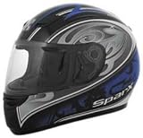 SPARX S07 SHIELD BLUE MOTORCYCLE Full-Face-Helmet