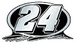 Jeff Gordon Silver Auto Emblem - NASCAR Sports Merchandise