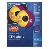 AVE8692 CD Labels, Inkjet Matte, 40/PK, White