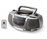 COBY CX-CD250 Portable CD Cassette Recorder with AM/FM Radio & Remote Control