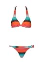Hot Kiss Spumoni 2pc Bikini Halter Top and Brazil Bottom
