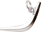 Boomerang Charm, Sterling Silver