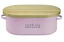 Typhoon Bread Bin With Wood Lid - Pink