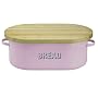 Typhoon Bread Bin With Wood Lid - Pink