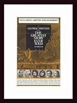Greatest Story Ever Told The, Art Poster by Unknown Artist, with Wood Frame, poster size: 11" x 17"