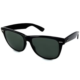 Ray-Ban Sunglasses - RB 2140 Wayfarer Frame: Top Texture White Subway Print Lens: Grey Gradient (50...