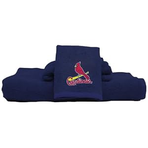 St Louis Cardinals Three Piece Embroidered Bath Towel Se