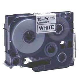 Brother 3 4IN Black on White Flexible ID Tape ( TZFX241 ) by Brother