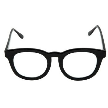 Basic Nerd Glasses Adult Black