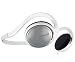 Phillips Behind-the-head Adjustable Neckband Secure Around Neck Bass Beat Headphone - For All iPod - MP3 - MP4 - & Cassette Tape, CD Walkman Audio Players - White - Designed for Jogging, Walking, Exercising & Bike Riding