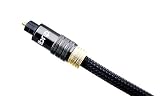from HD ZONE 1.5M PREMIUM RANGE DIGITAL OPTICAL CABLE (TOSLINK LEAD) FOR BEST DIGITAL SOUND FOR PS3,SKY HD,AMPLIFIERS AND HOME CINEMA SYSTEMS,UK SELLER Model 1.5M PREMIUM OPTICLAL