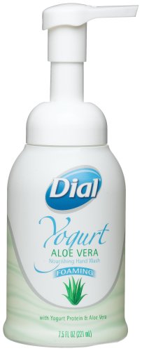 Dial Foaming Hand Wash, Yogurt & Aloe, 7.5-Ounce Bottles (Pack of 8)