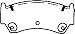 Bendix Global MRD668 Front Semi Metallic Pads