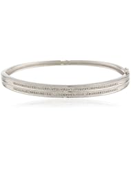 Silver Diamond Bangle Bracelet (0.50 cttw, I-J Color, I2-I3 Clarity)