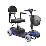 Falcon 4 Wheel Portable Travel Scooter With Comfortable Padded Seat And Batteries