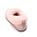 Sheep Touch Women's Balm Twin-Faced Sheepskin Closed-Back Slippers Pink