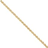 10K Gold 3.5mm Marquise Chain 22