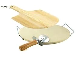 Bialetti Pizza Baking Stone Cutter Peel Set New