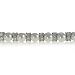 Sterling Silver Simulated Pearl and Cubic Zirconia Bracelet by Charles Winston, 7.5
