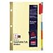 Index Divider, Insertable, 8.5x5.5, 5-Tab, Clear/Buff/Gold AVE11102
