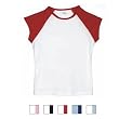 Bella - Girl's Cap-Sleeve Raglan T-Shirt (B9020) Bella - Girl's Cap-Sleeve Raglan T-Shirt (B9020)